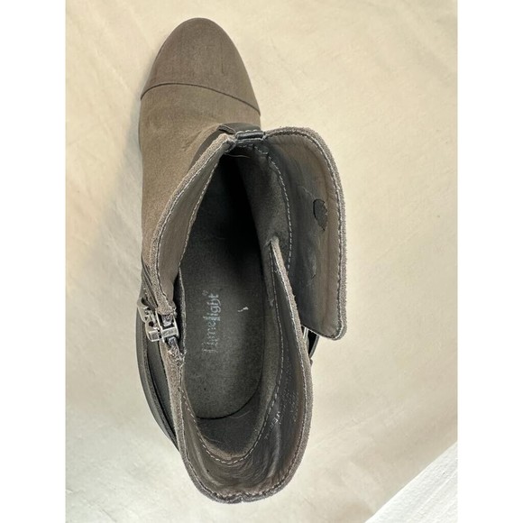 Limelight Jena Faux Suede Tan Ankle Booties, Gray. Size: 10 - Picture 13 of 16